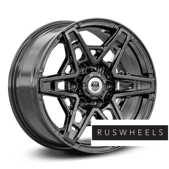 Диски КиК R17 / 8J PCD 6x139.7 ЕТ 25 ЦО 106.1 Блэкберн