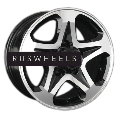 Диски LS 7x16/5x139,7 ET5 D108,5 774 BKF (конус, Колпак+лого)