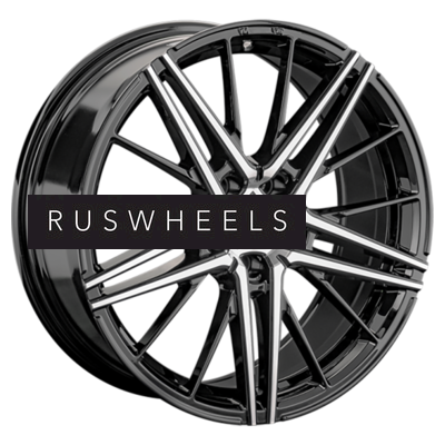 Диски LS FlowForming 8x20/5x120 ET40 D72,6 RC76 BKF (конус, Колпак+лого)