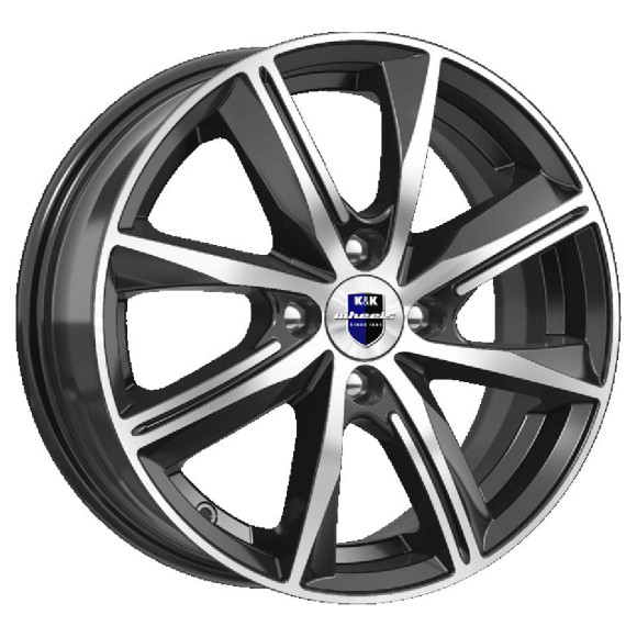 Диски КиК 7,0\R16 5*114.3 ET50 d66.1 Алмаз черный