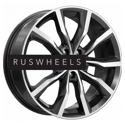 Диски КИК 7,5x18/5x108 ET33 D67,1 Портер (КС906) Алмаз черный