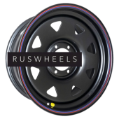 Диски Off-Road Wheels 8x16/6x139,7 ET0 D110 Тойота Ниссан (треуг. мелкий) Черный