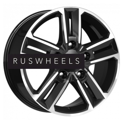 Диски КИК 8x18/5x114,3 ET45 D66,1 Backfire (КС763M) Алмаз черный