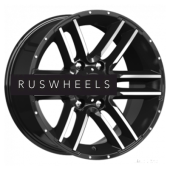 Грузовые диски K&K 8x17/6x139,7 ET0 D106,1 Алгама (КС762) Алмаз черный