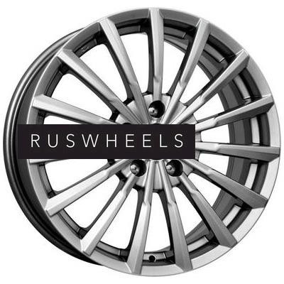 Диски КИК 7x17/5x112 ET45 D66,6 Акцент (КС562) Дарк платинум