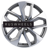 Диски Khomen Wheels 7x17/5x114,3 ET45 D60,1 KHW1703 (Changan/Geely/Lexus/Toyota) Gray-FP