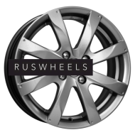 Диски КИК 6x15/4x100 ET45 D56,6 Джемини-оригинал (КС617) Дарк платинум Диски КИК 6x15/4x100 ET45 D56,6 Джемини-оригинал (КС617) Дарк платинум