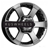 Диски КИК 7x16/6x139,7 ET38 D108,1 M56 (КС593) Дарк платинум