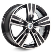 Диски КиК 7,0\R16 5*112 ET49 d57.1 Алмаз черный