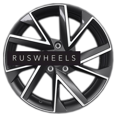 Диски Khomen Wheels 7x17/5x112 ET40 D57,1 KHW1714 (Kodiaq/Tiguan) Black-FP