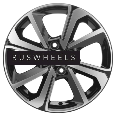 Диски Khomen Wheels 6x15/4x100 ET39 D56,6 KHW1501 (Cobalt) Black-FP