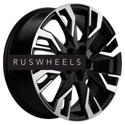 Диски Khomen Wheels 7x18/5x114,3 ET37 D66,5 KHW1809 (Dargo/Jolion) Black-FP