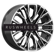 Диски КИК 8,5x19/6x139,7 ET38 D67,1 Кортес (КС1102) Алмаз черный